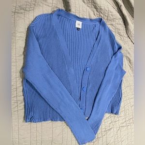 Crop blue CAbi sweater 6173